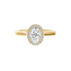 De Beers Forevermark Oval Halo Engagement Ring Diamonds 14kt Yellow Gold Size 7