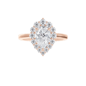 De Beers Forevermark Pear Cut Engagement Ring Diamonds 14kt Rose Gold Size 7
