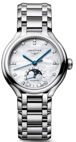 Longines PrimaLuna Moonphase Automatic Mother Of Pearl 34mm