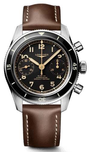Longines Spirit Pilot Flyback Chronograph Manual Black 39.5mm