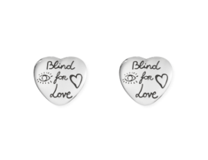Gucci Blind For Love Sterling Silver Earrings