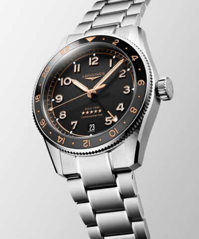 Longines Spirit Zulu Time Black 39mm L3.802.4.50.6 | LORO
